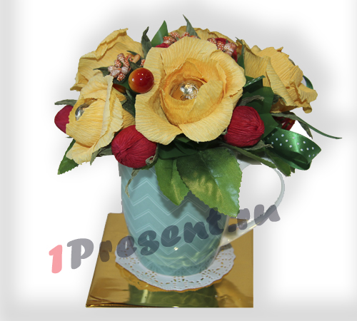 L002.180 Букет из конфет в кружке *Отличное настроение* L002.180 Букет из конфет в кружке *Отличное настроение*