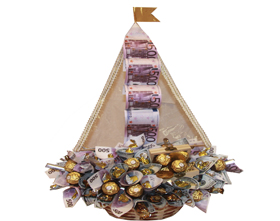 L002.229 Сладкий подарок из конфет *Парусник* L002.229 Сладкий подарок из конфет *Парусник*