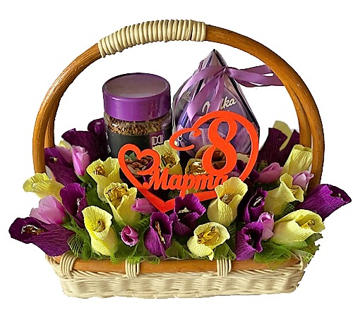 L002.238 Сладкая композиция *Весенняя полянка*