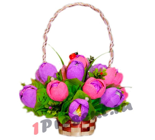 L002.40 Конфетный букет *Тюльпанчики* L002.40 Конфетный букет *Тюльпанчики*